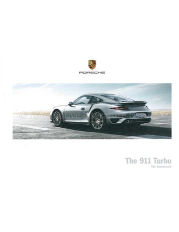 2016 PORSCHE 911 TURBO HARDCOVER BROCHURE ENGELS, Nieuw