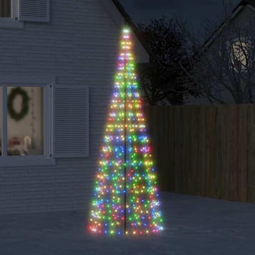 vidaXL LED-kerstboom 550 LEDs kleurrijk 300 cm, Verzenden, Nieuw