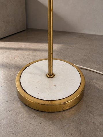 Staande lamp - vloerlamp - Messing, Metaal - Space Age-lamp