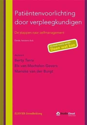 Patientenvoorlichting door verpleegkundigen 9789035234291, Verzenden, Berty Terra