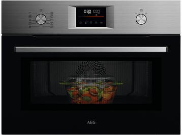 AEG -  Inbouw Magnetron 1000 W Inhoud 71 L - Inox, Elektronische apparatuur, Microgolfovens, Verzenden, Nieuw, 60 cm of meer, Combi-microgolfoven
