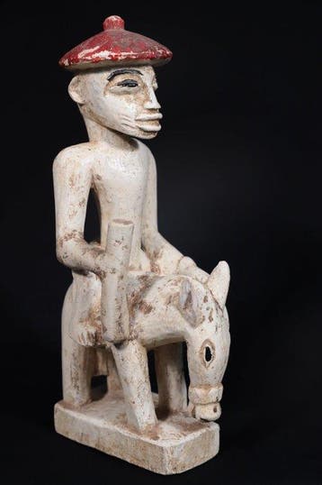 Figuur - Senufo Syonfolo Paardrijder - 28,5 cm - Ivoorkust