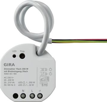Gira One 200W Slim Dimming Actuator Met 3 Binaire Ingangen -, Verzenden, Nieuw