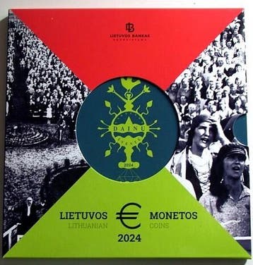 Munten set 1 Cent 2 Euro, 3,88  2024 Litauen Republik, Verzenden, België