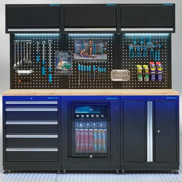Datona Werkplaatsinrichting PREMIUM eiken werkblad met, Doe-het-zelf en Bouw, Werkbanken, Ophalen of Verzenden, Nieuw