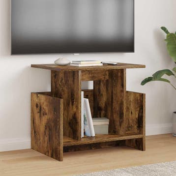 vidaXL TV Stand 2 st Rook Eiken Bewerkt hout, Verzenden, Nieuw