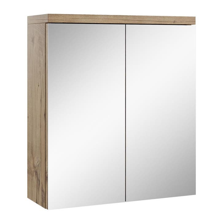Spiegelkast Toledo 60 x 20 x 60 cm Kastanje Badkamerkast, Maison & Meubles, Salle de bain | Meubles de Salle de bain, Envoi