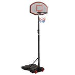 vidaXL Basketbalstandaard 216-250 cm polyethyleen zwart, Verzenden