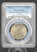 Duitsland, Democratische Republiek Set of 2 coins: 5 & 10, Postzegels en Munten