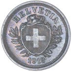 Zwitserland. 1,2,5,20 Rappen en 1/2 en 1 Franc 1850-1930 lot, Postzegels en Munten