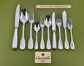 Christofle - Tafelservies voor 12 (127) - Vendôme Coquille -