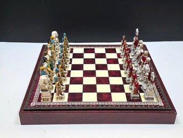 Schaakspel - NIGRI - Set Scacchi Decorati a Mano con