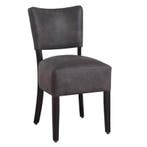 Stoel | TARA | Microvezel/Hout | Anthracite | Wengé Frame |, Verzenden, Nieuw in verpakking