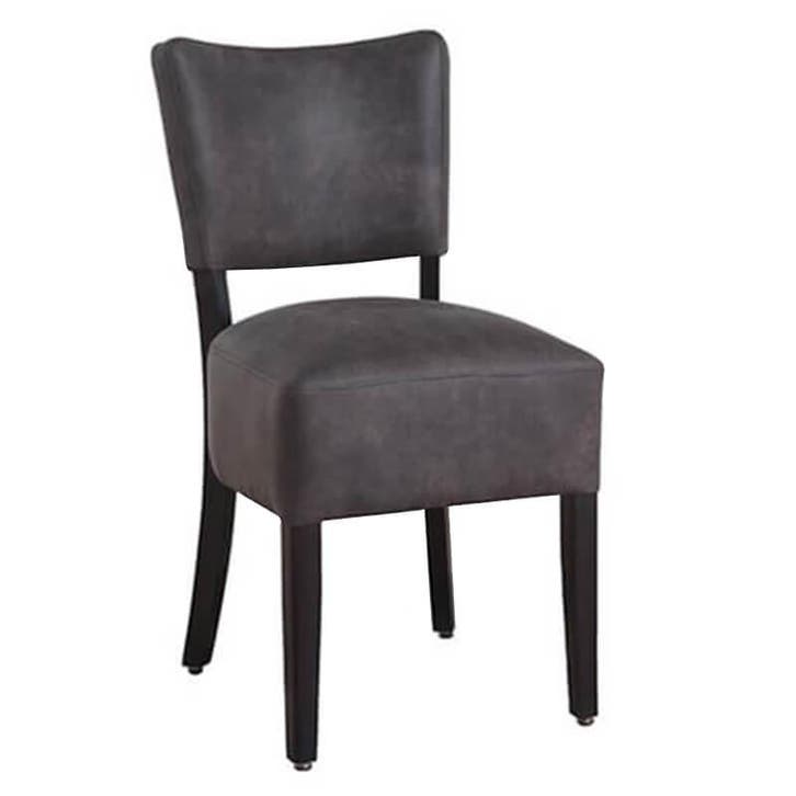 Stoel | TARA | Microvezel/Hout | Anthracite | Wengé Frame |, Zakelijke goederen, Horeca | Keukenapparatuur, Nieuw in verpakking