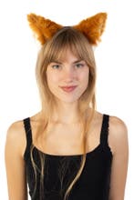 Haarband Grote Furry Oortjes Cognacbruin Wit Beer Vos Diadee, Kleding | Dames, Ophalen of Verzenden, Nieuw