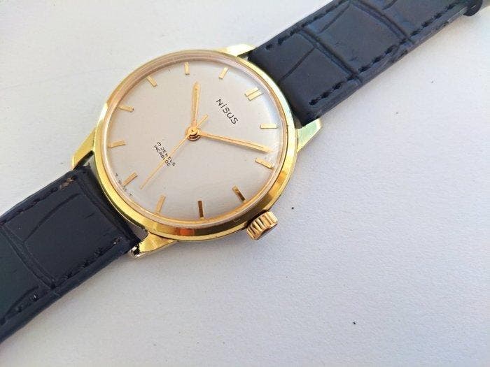 Nisus - swiss mens gold plated - Zonder minimumprijs - Heren, Bijoux, Sacs & Beauté, Montres | Hommes