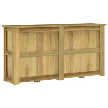 vidaXL Plantenbak verhoogd 196x50x100 cm geïmpregneerd, Verzenden