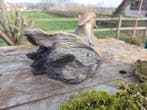 Figuur - Large blue bath duck - 44 cm - polyresin
