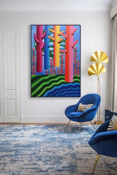 B. Morah - Bosque Ingrávido 103 XXL (NO RESERVE), Antiquités & Art, Art | Peinture | Moderne