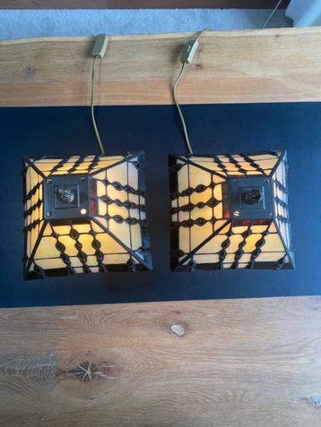Lamp (2) - Glas, Lood - Exclusieve Tiffany-stijl