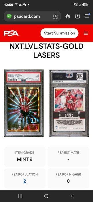 2021 Panini Score anders 1 Carte parallèle, Carte
