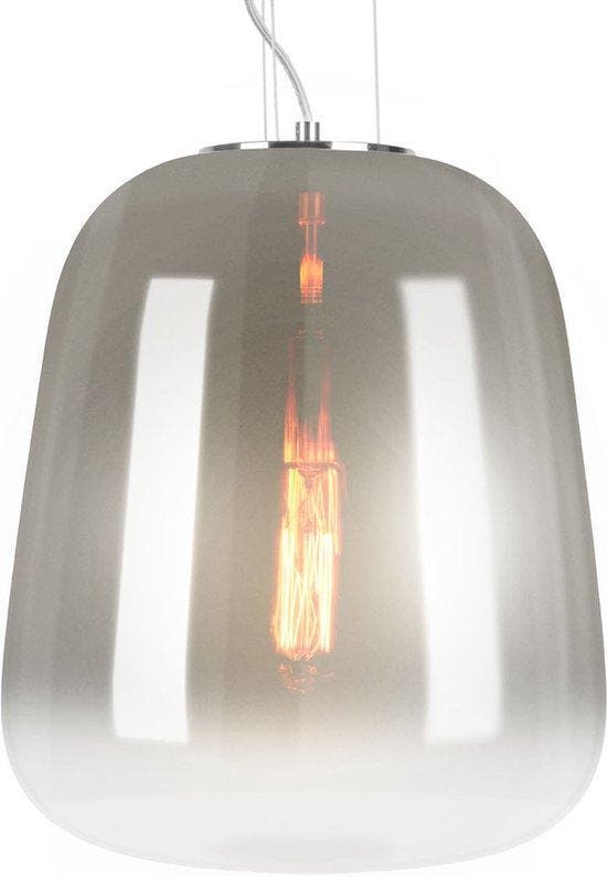 2dekans | Leitmotiv - Hanglamp Cone - Rookgrijs, Huis en Inrichting, Lampen | Hanglampen, Ophalen of Verzenden