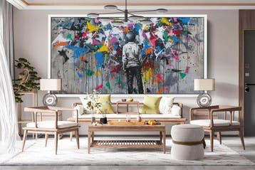 Dine Chanima - (XXL) Giant Riotous Colors In Space