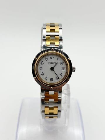 Hermès - Vintage Hermès Paris Quartz White Dial Two-Tone -, Nieuw