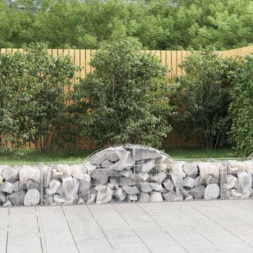 vidaXL Schanskorven 12 st gewelfd 200x50x40/60 cm, Tuin en Terras, Verzenden, Nieuw