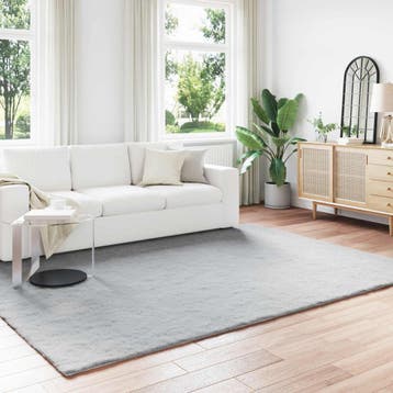 vidaXL Antislip vloerkleed van imitatie konijnenbont OLITE, Verzenden, Nieuw