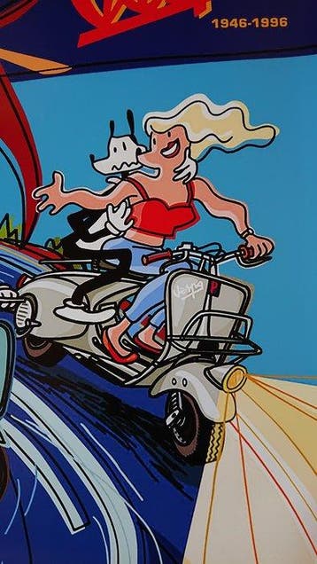 Javier Mariscal - Vespa aniversario, Antiquités & Art, Art | Dessins & Photographie