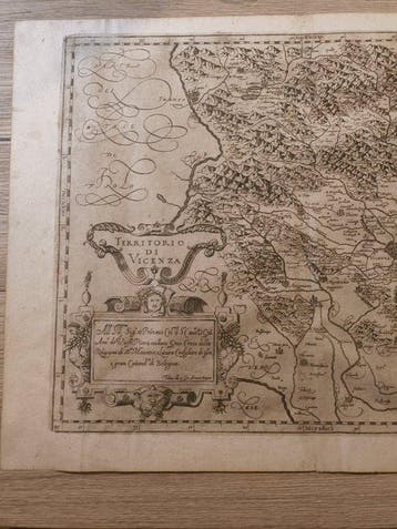 Italië - Kaart van het gebied Vicenza; Giovanni Antonio, Boeken, Atlassen en Landkaarten, Nieuw