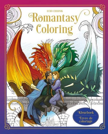 Romantasy Coloring kleurboek/livre de coloriage, Boeken, Verzenden, Zo goed als nieuw
