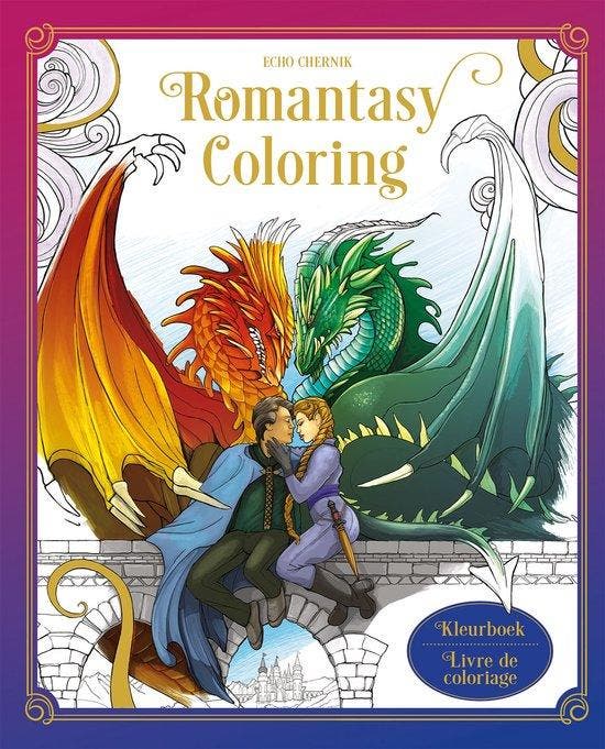 Romantasy Coloring kleurboek/livre de coloriage, Livres, Livres Autre, Envoi