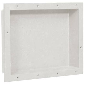 vidaXL Douchenis 41x51x10 cm matwit, Doe-het-zelf en Bouw, Verzenden, Nieuw