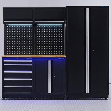 Datona Werkplaatsinrichting PREMIUM eiken met lade en, Doe-het-zelf en Bouw, Ophalen of Verzenden, Nieuw