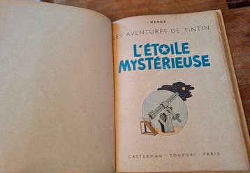 Tintin T10 - L Étoile mystérieuse(B1) - C - 1 Album - 1946, Livres