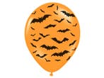 Halloween Ballonnen Vleermuis 30cm 6st, Verzenden, Nieuw