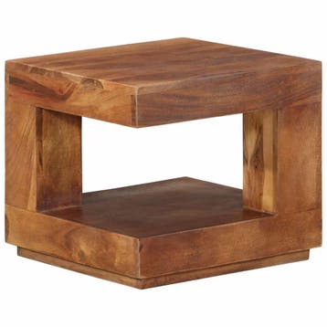 vidaXL Salontafel 45x45x40 cm massief acaciahout, Verzenden, Nieuw
