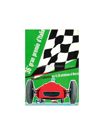 1965 36E GRAND PRIX VAN ITALIE (MONZA) OFFICIELE CATALOGUS.., Ophalen of Verzenden