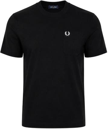 Fred Perry T-Shirt Zwart maat Maat 52/54 (L) Heren, Maat 52/54 (L), Verzenden, Zwart, Nieuw