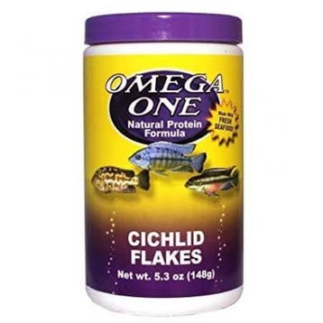 Omega One Cichlid Flakes 2.2oz (62Gr.), Verzenden, Nieuw