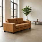 Leren bank Enjoy - 2,5 zits - Kenia Cognac (cognac) - Poten, Nieuw, Ophalen of Verzenden, Modern, 200 tot 250 cm
