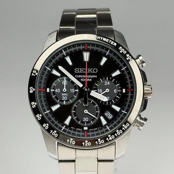 Seiko - Chronograph 100M SSB031 - Zonder minimumprijs -
