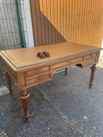 Schrijftafel - Mahonie, Antiek en Kunst