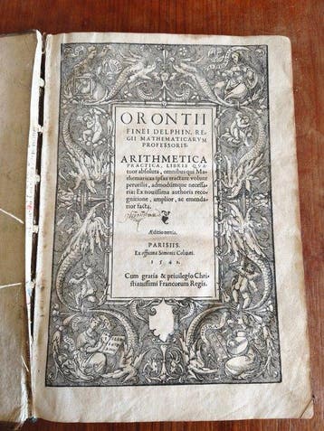 Oronce FINE - Oronce FINE arithmetica practica 1542 +