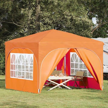 vidaXL Pop-up Feesttent 290 x 290 x 245 cm Oranje, Verzenden