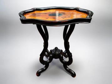 Dutch Willem III tea/wine table - 1870 - Tafel -, Antiquités & Art
