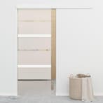 vidaXL Schuifdeur met zachte stops 76x205 cm ESG-glas en, Doe-het-zelf en Bouw, Verzenden, Nieuw