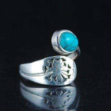Turquoise - Zilver - 2-delige sieradenset - Energetische